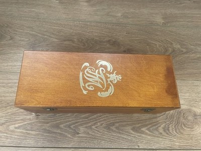 Fortnum & Mason Holz Weinflasche Aufbewahrung Geschenk Präsentationsbox Klappdeckel