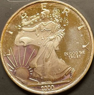 2000 "Dawn of a New Millennium" Silver Round 1 Troy OZ .999fs