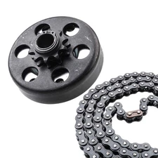 MOOSUN Minibike Go Kart Clutch 3/4" Bore 10 Tooth with #40/41/420 Chain