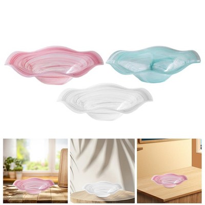 Glas Obst Serviertablett Speise Servierplatte Mehrzweck Elegant Tee Dessert