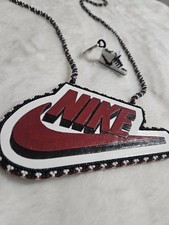 Nike handmade Beaded Logo Medallion Sneaker Keychain Set