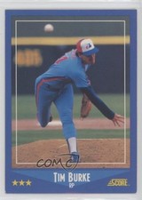 1988 Score Tim Burke #187 0c4