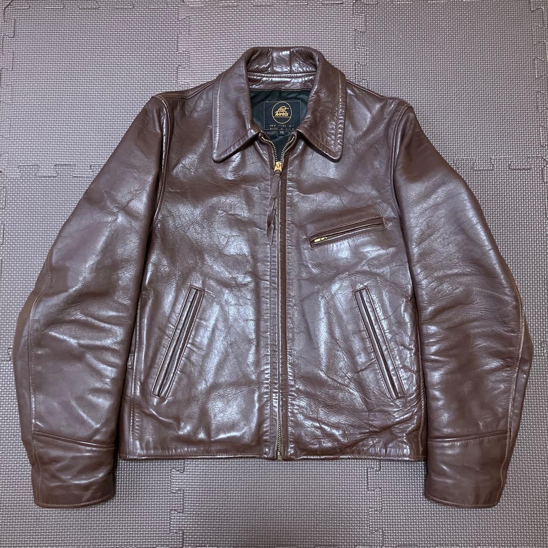 LOST WORLDS RYDER JACKET HORSEHIDE BROWN S | eBay