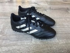 Adidas Goletto VIII TF J Black Leather Indoor Turf Soccer Cleats GY5781 Size 4.5