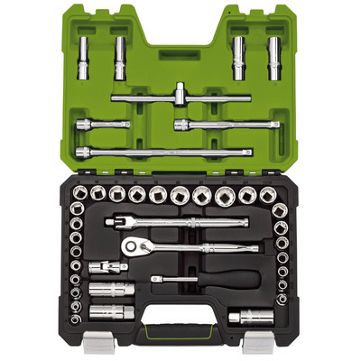 Draper Expert Draper Expert MM/AF Kombi-Steckschlüsselsatz 3/8'' Vierkant grün