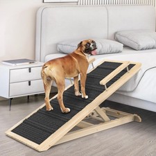 Dog Ramp for Couch, Bed or Car, Wooden 44" Long Pet Stairs for Small  Large ...