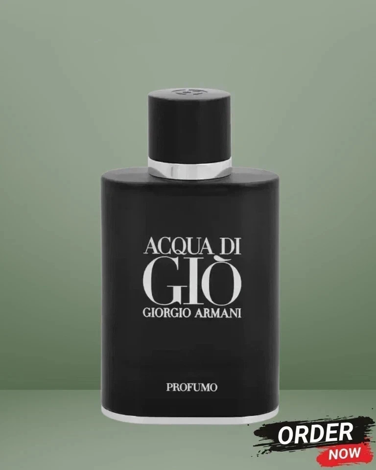 Black Giorgio Armani Aqua Di Gio Profumo Eau De Perfume 4.2oz
