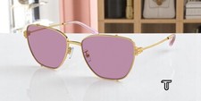 TORY BURCH TY6105 3278AK Shiny Gold Dark Violet 55 mm Women's Sunglasses