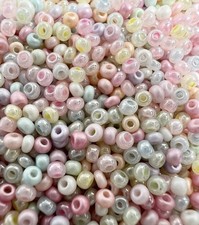 40 Grams  11/0  PASTEL PEARL MIX  CZECH GLASS SEED BEADS LOT