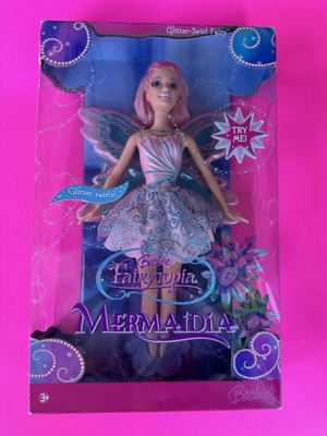 Mattel Barbie Fairytopia Mermaidia Glitter Swirl Doll NEW