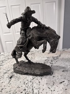 Monfort Original Western Sculpture “The Bronco Buster”  Fredrick Remington