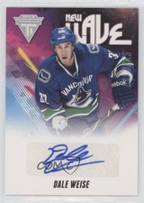 2011-12 Panini Titanium New Wave Signatures Dale Weise #17 Auto 2d8