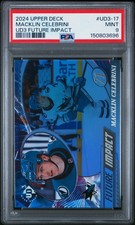2024 Upper Deck UD3-17 Macklin Celebrini UD3 Future Impact Rookie RC PSA 9 (696)
