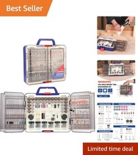 Durable 476-Piece Rotary Tool Accessory Set with Storage Case for DIY Projects
