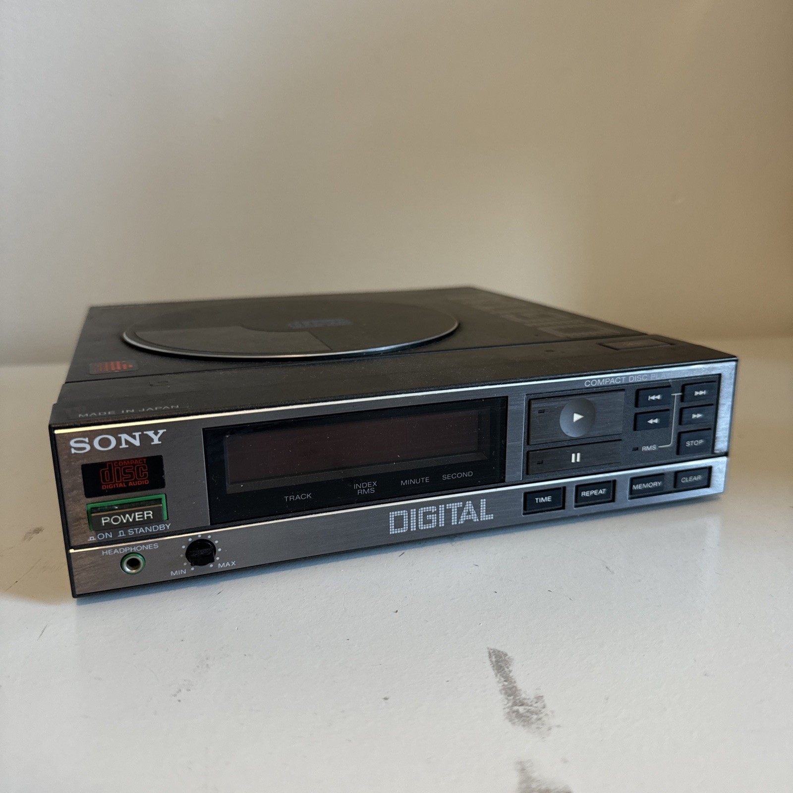 SONY CDP-7F Compact Digital CD-Player Toploader Spares Or Repair 1985-1987