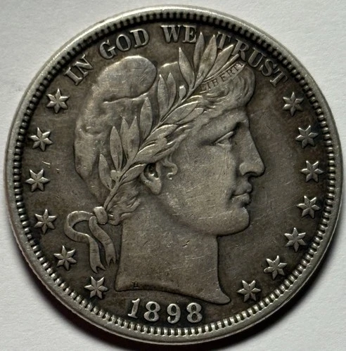 1898 Barber Half Dollar — Ch. XF+ Condition 🔥 Better Date