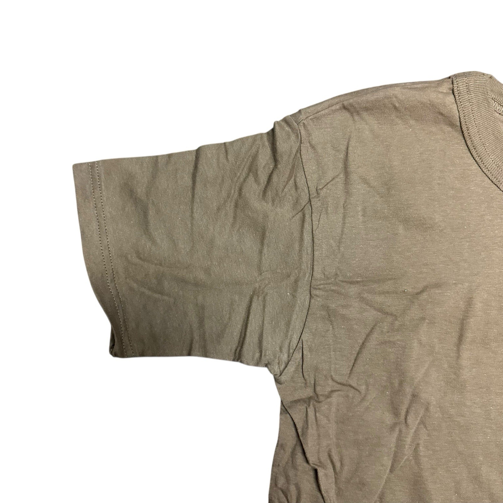 Khaki Military Shirt Mens "Black Aces" Size Small - image 5