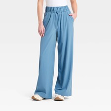 Women's Active Light High-Rise Pocketed Wide Leg Pants - All In Motion