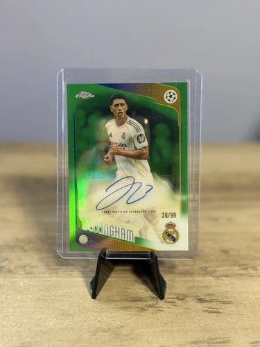 2025-26 Topps Chrome UEFA UCC Jude Bellingham Green Refractor Auto /99