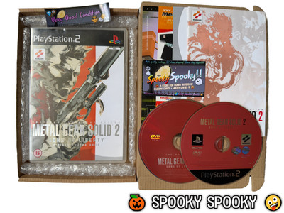 Metal Gear Solid 2 Sons of Liberty PS2 - UK PAL sehr guter Zustand CIB mit 4 Inserts & Reg