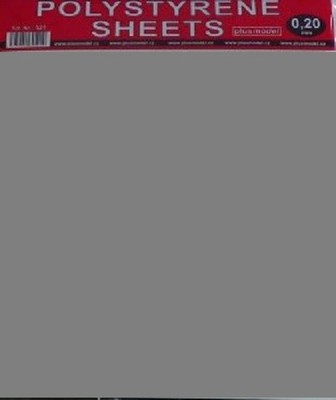 Plus Model 521 - Polystyrene sheets 0,2mm - Neu