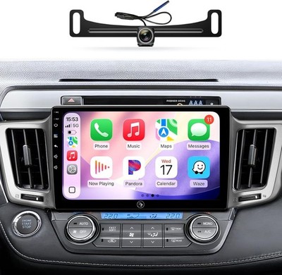 10.2'' 4+64G Android Auto Carplay for Toyota RAV4 2013-2018; Free Camera