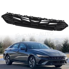 Front Grille W/O Sensor + Camera Black & Chrome For 2024 2025 Hyundai Elantra