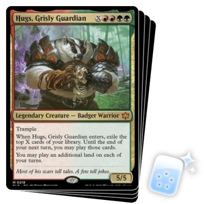 HUGS, GRISLY GUARDIAN X4 Bloomburrow BLB Magic MTG MINT CARD