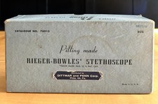 Rieger - Bowles Binaural Combination Stethoscope In Original Box It Works