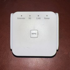 WiFi Extender Repeater 300Mbps 2.4G Plug Device W/ Ethernet Port