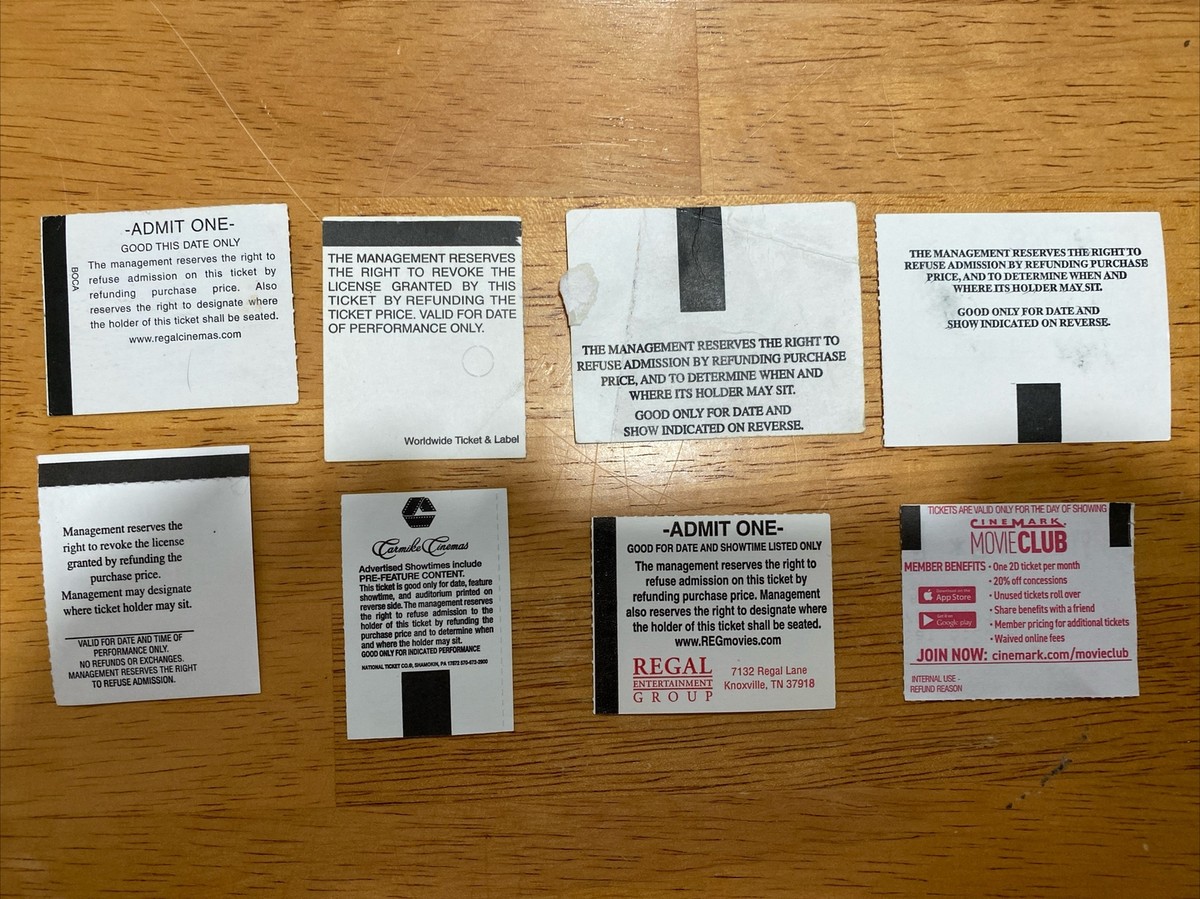 Action Adventure Horror Movie Ticket Lot MI2 Tomb Raider 