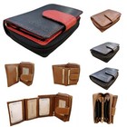 RFID Schutz Geldbörse Damen Portemonnaie Echt Leder Frauen Portmonee Brieftasche