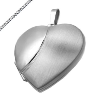 Medallion heart large amulet also chain engraving e.g. zodiac or Cyrillic