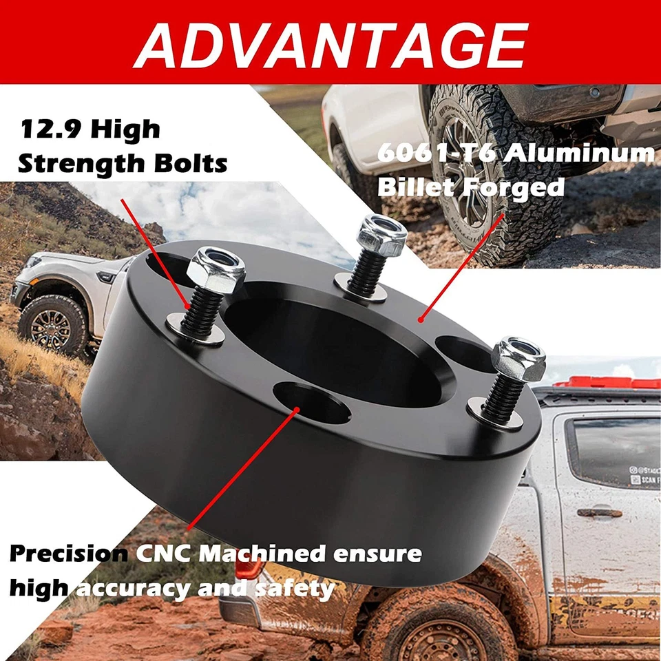 Kit de elevación de nivelación delantero 2" trasero Ford F150 de 3" para Ford F150 2004-2020 2x2 4x4 Foto 4 de 4