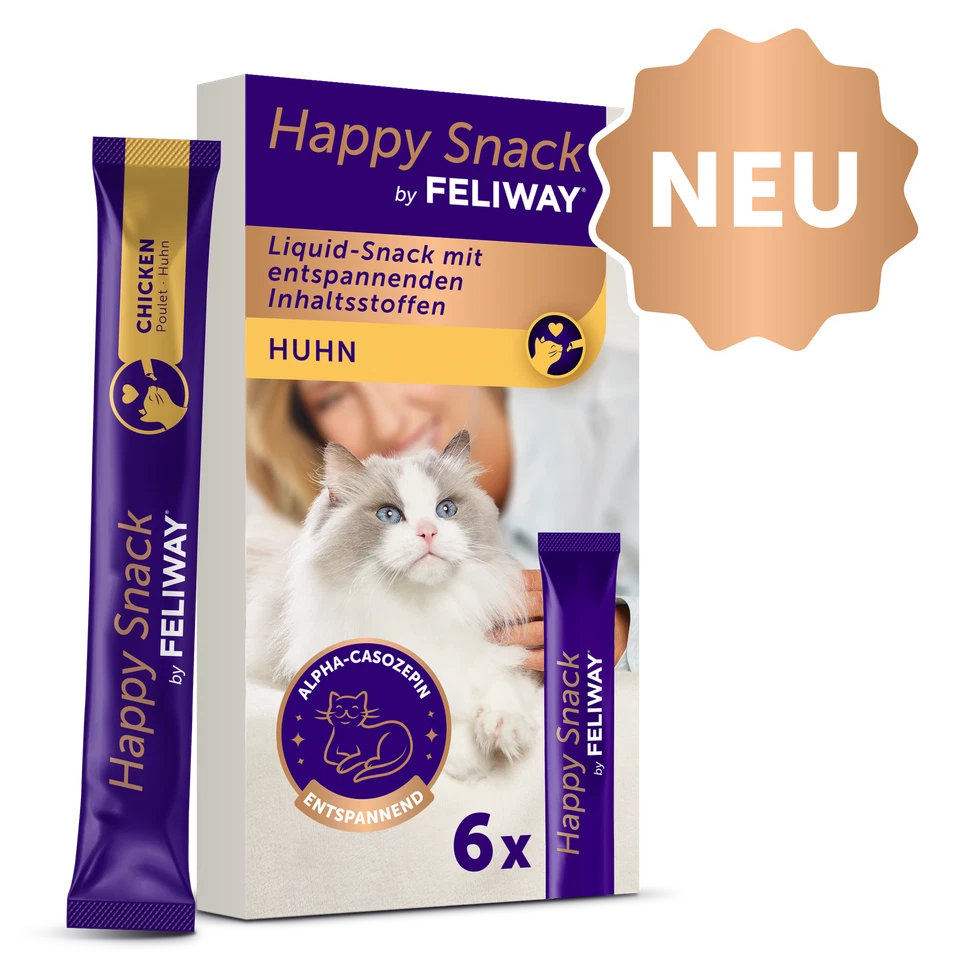 FELIWAY HELP Feliway Happy Snack 5 Packungen á 6 St. (Gesamt 30 Stück) (72,00€/1kg)
