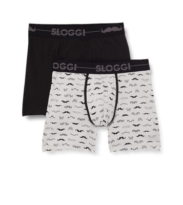 2er Pack Sloggi Go Movember Short Herren  Boxer Shorts aus Baumwolle Neu