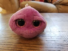 Ty Beanie Boos SLOWPOKE key clip w/ tag 3.5  plush pink turtle 2014