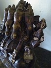 RARE PANCHMUKHI GANESHA BRASS STATUE LARGE — photo 6