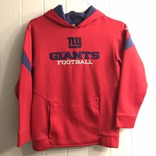 Reebok NFL Team Apparel New York Giants Youth Hoodie Sweatshirt Youth M 10/12