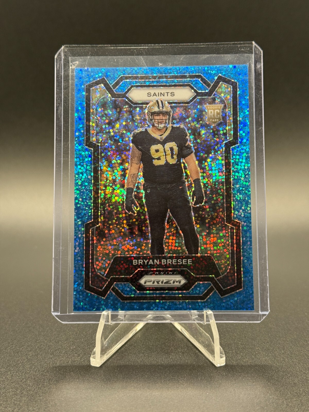 2023 Panini Prizm Rookies Blue Sparkle Prizm /96 Bryan Bresee #372 Rookie RC