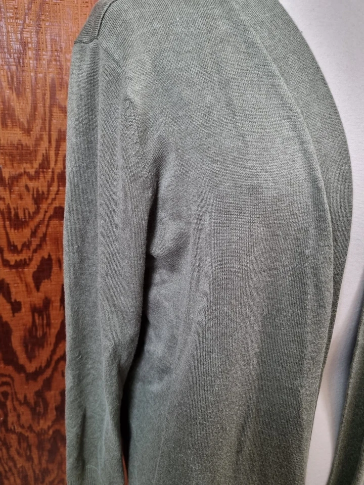 Cárdigan para mujer Kim Rogers frente abierto verde manga larga talla L Foto 3 de 4