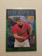 2021 Topps Series 1 1986 Chrome Chipper Jones #86BC-64 Green Refractor 69/99