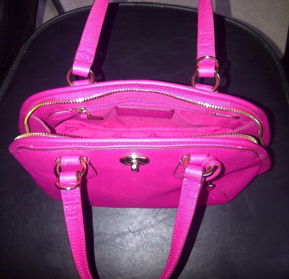 Coach Pink Satchel Bags & Handbags for Women for sale | eBay Coach Prince Street Satchel Pink Pebble Leather main image 1