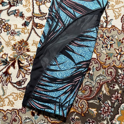 Lululemon Pants Woman 6 Inspire Tight Palm Lace Tofino Teal Mesh Pocket - Picture 2 of 15