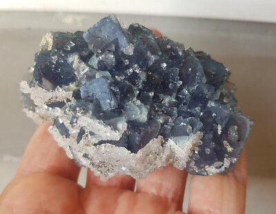 234g NEU 2023 Fluorit Rohquarz Jalingo Mine, Taraba Region, Nigeria