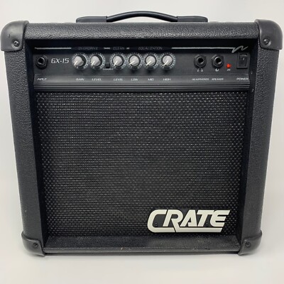 CRATE BX-15 ギターアンプ CRATE Amplifier Model GX-15 Black - TESTED Complete & Clean