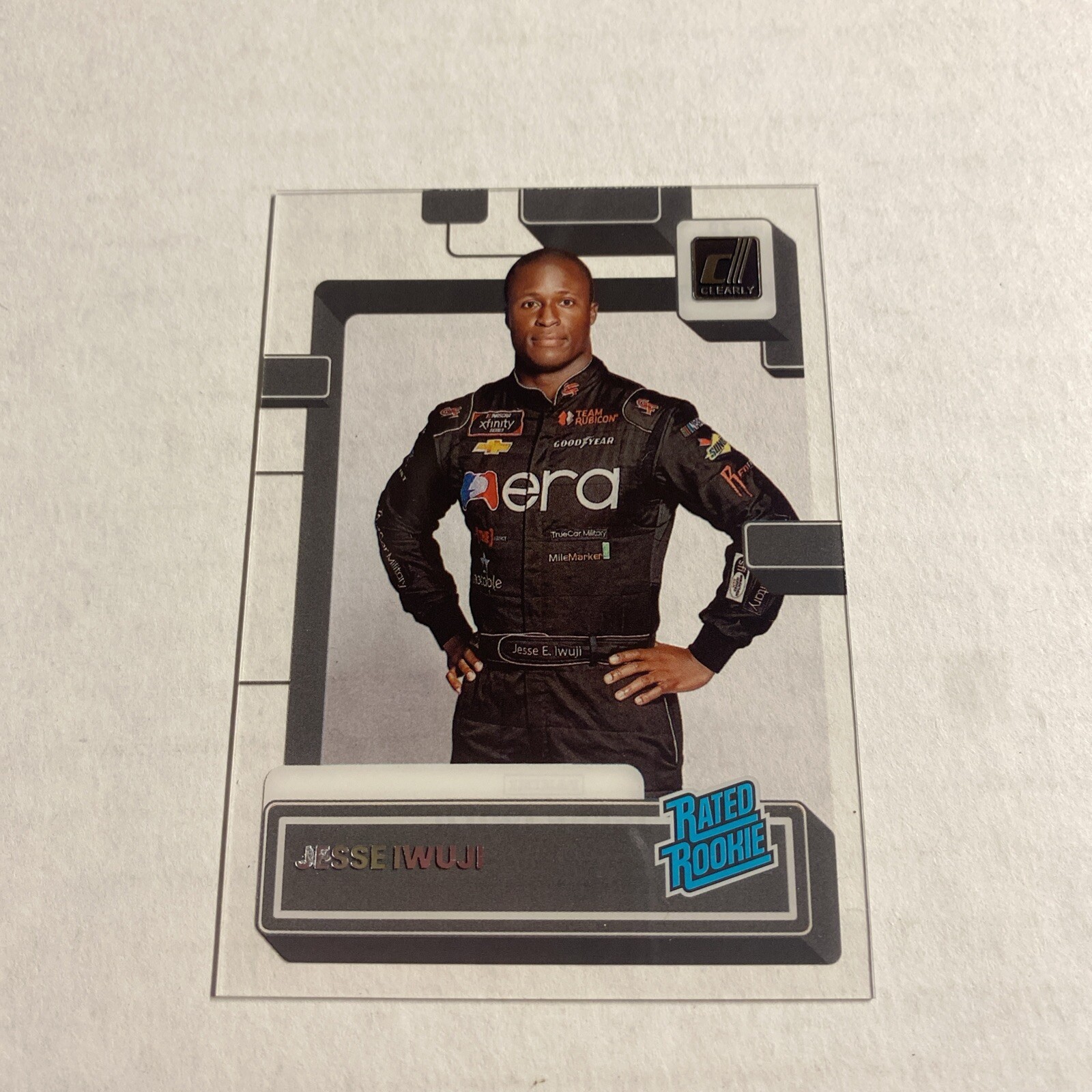 Jesse Iwuji 2023 Chronicles NASCAR #2 Mosaic - Gold Vinyl /1 Price