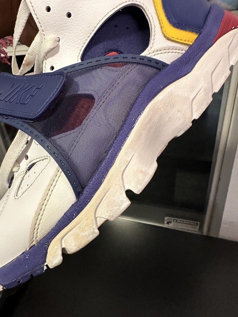 air trainer huarache white regency purple amarillo