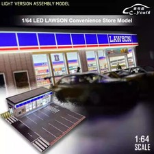 Diorama 1/64 Car Garage Model LED Lighting Model Cars Scene Display Case Gift US