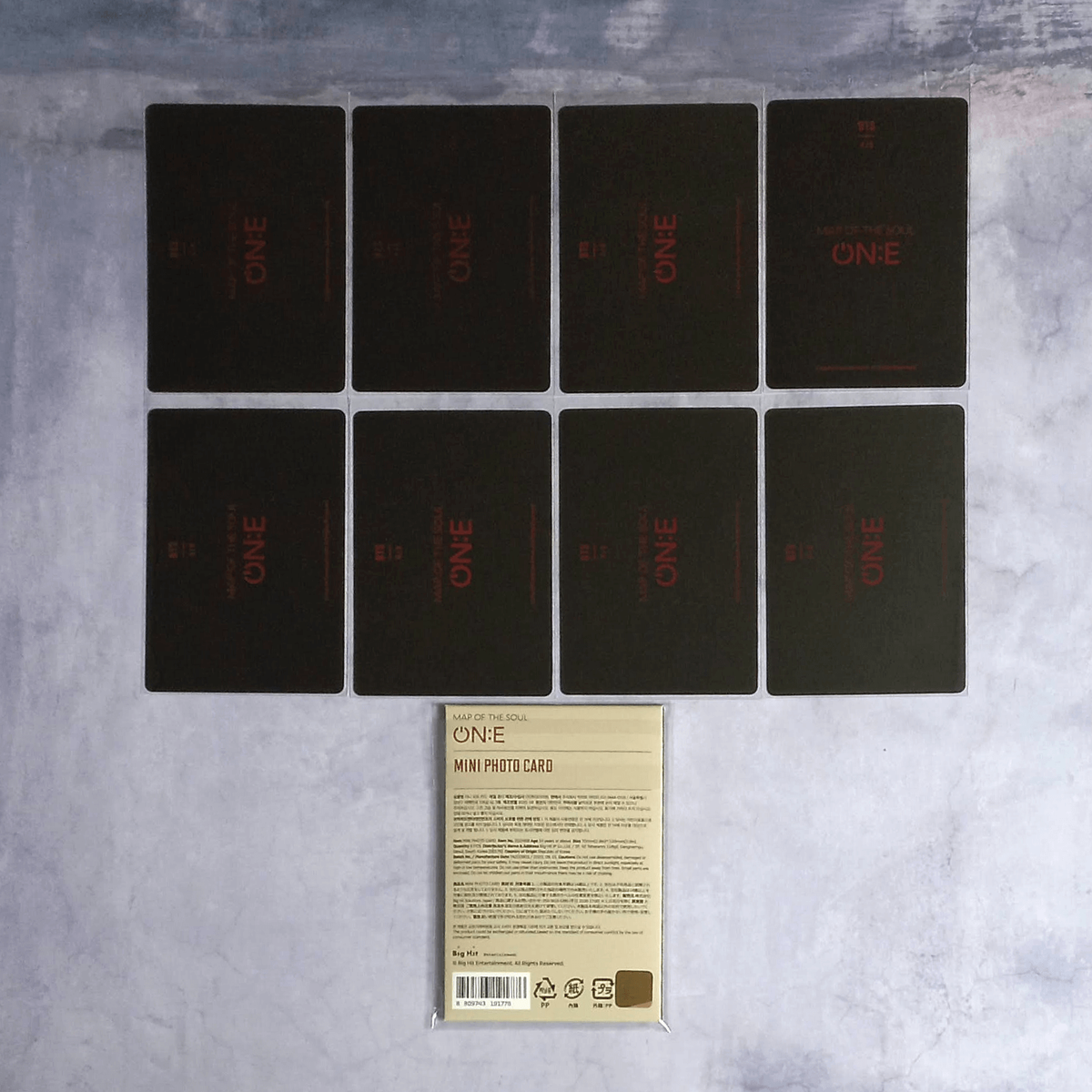 BTS map of the soul on:e ミニフォト BTS Map of The Soul ON:E Online Concert Official Mini Photo Card